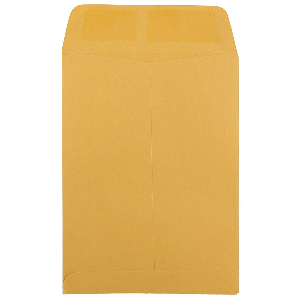 JAM Paper Open End Kraft Catalog Envelope, 5 1/2" x 7 1/2", Brown, 1000/Carton (4101B)