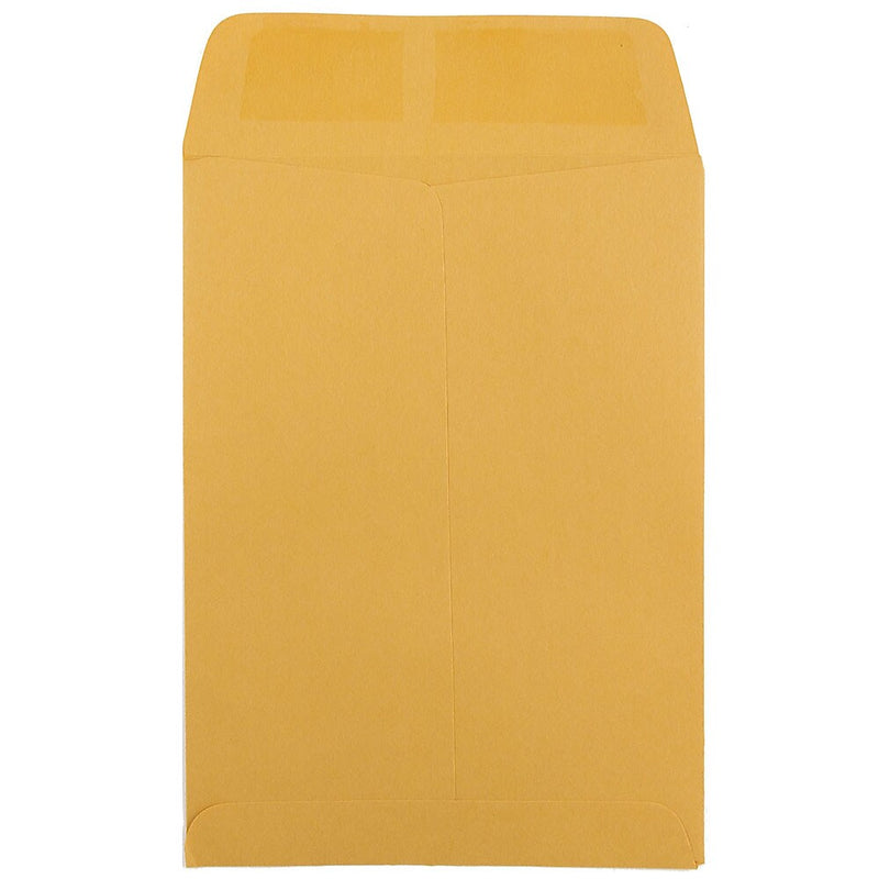 JAM Paper Open End Kraft Catalog Envelope, 5 1/2" x 7 1/2", Brown, 1000/Carton (4101B)