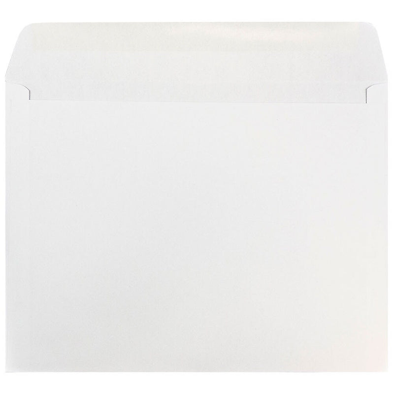 JAM Paper Booklet Envelope, 9" x 12", White, 1000/Carton (13751B)