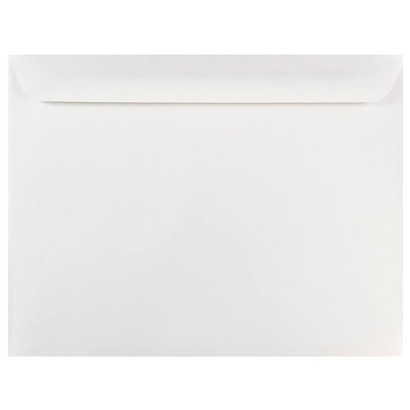 JAM Paper Booklet Envelopes, 10" x 13", White, 25/Pack (4023222)