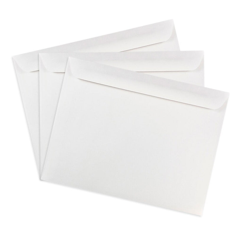 JAM Paper Booklet Envelopes, 10" x 13", White, 25/Pack (4023222)