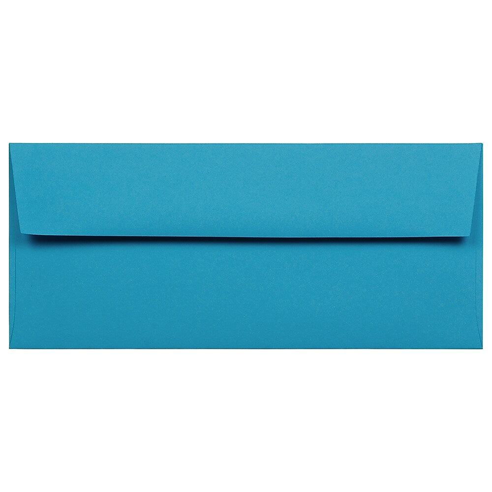 JAM Paper #10 Business Envelope, 4 1/8" x 9 1/2", Blue, 25/Pack (15861)
