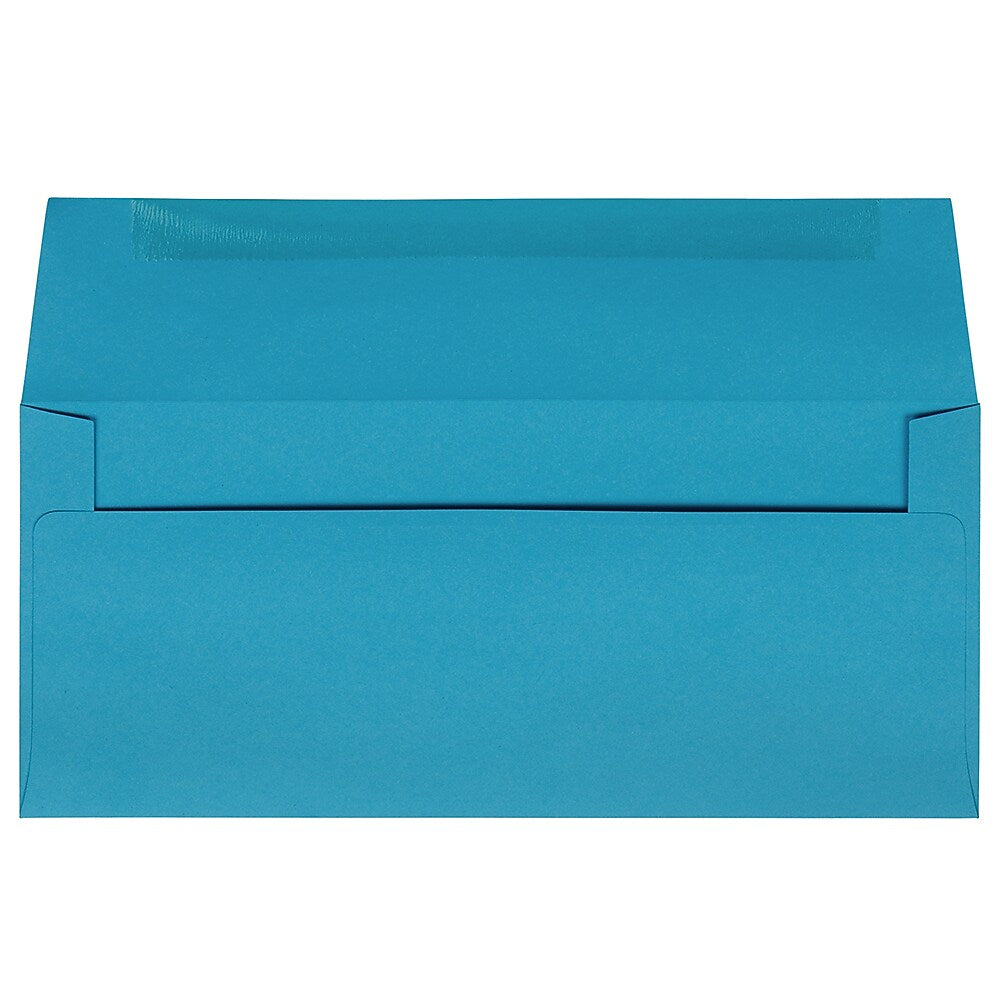 JAM Paper #10 Business Envelope, 4 1/8" x 9 1/2", Blue, 25/Pack (15861)
