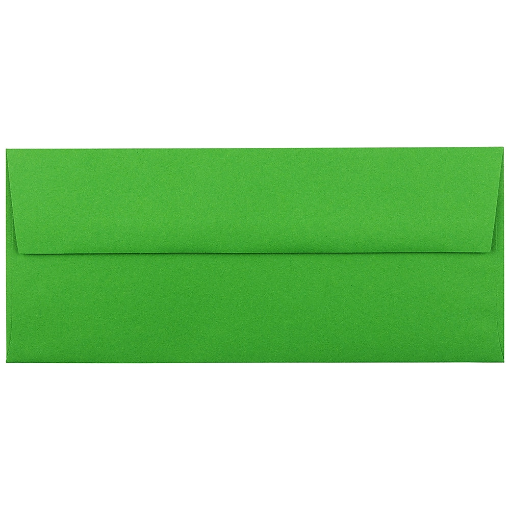 JAM Paper #10 Business Envelope, 4 1/8" x 9 1/2", Green, 1000/Carton (15862B)