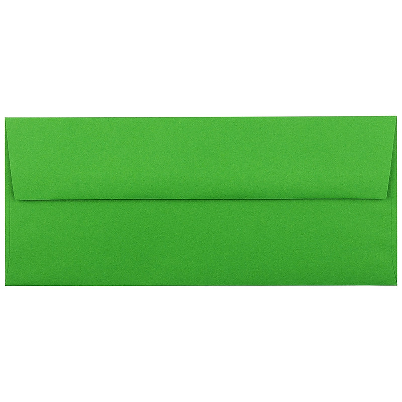 JAM Paper #10 Business Envelope, 4 1/8" x 9 1/2", Green, 1000/Carton (15862B)