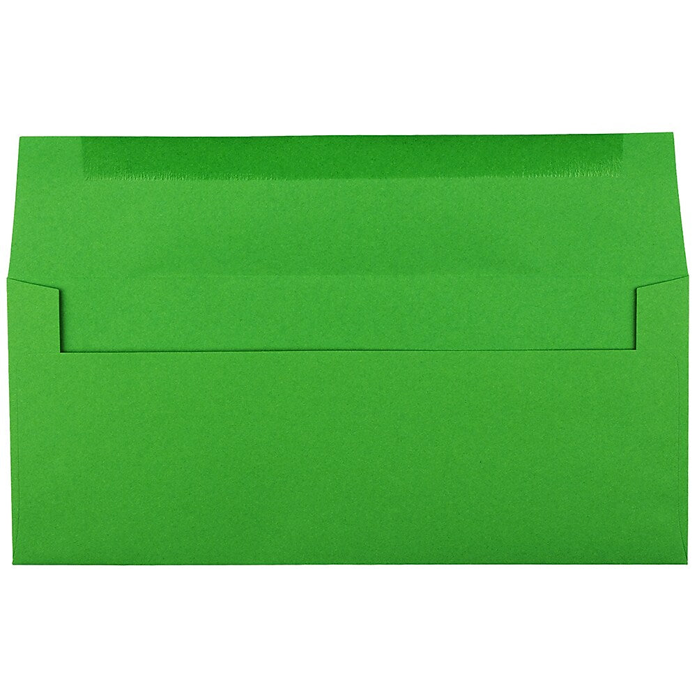 JAM Paper #10 Business Envelope, 4 1/8" x 9 1/2", Green, 25/Pack (15862)