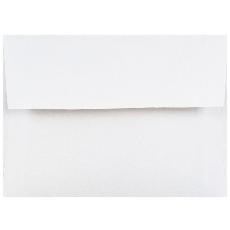 JAM Paper 4Bar A1 Invitation Envelopes, 3.625 x 5.125, White, Bulk 250/Box (47385h250)