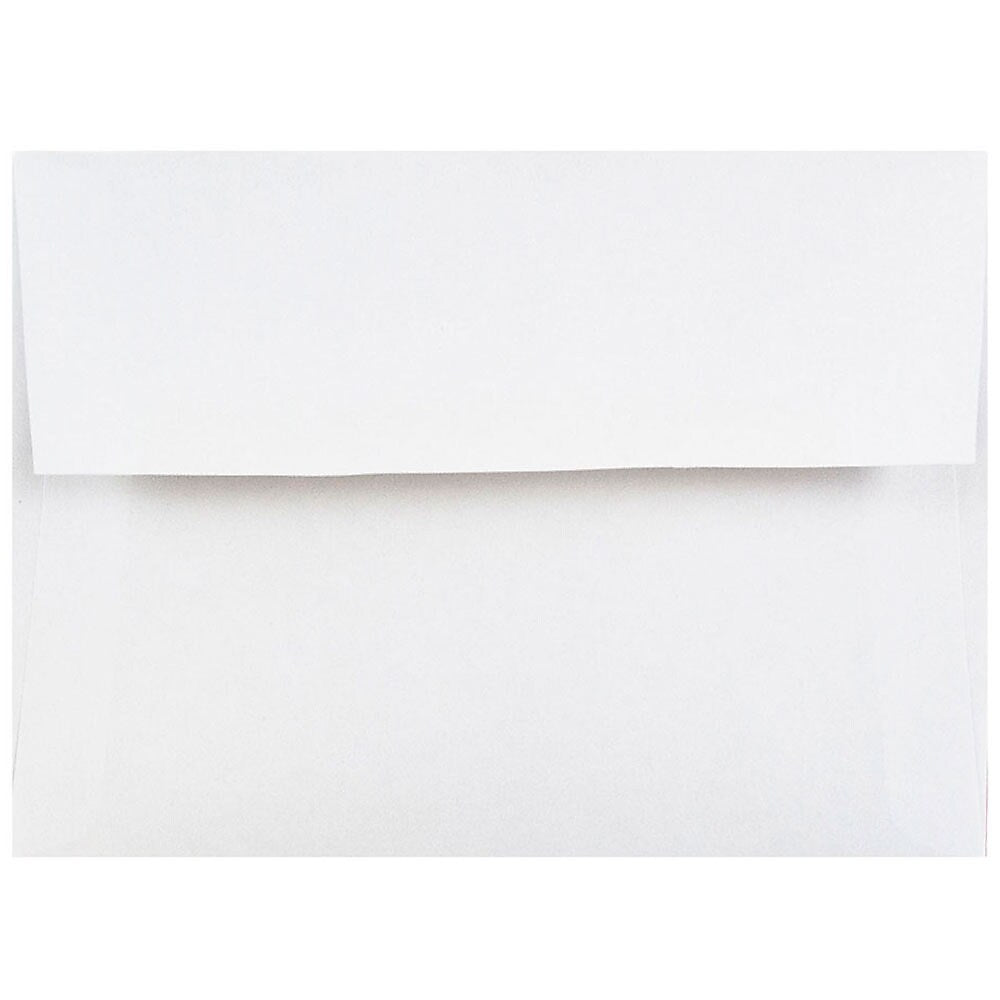 JAM Paper 4Bar A1 Invitation Envelopes, 3.625 x 5.125, White, Bulk 500/Box (47385c)