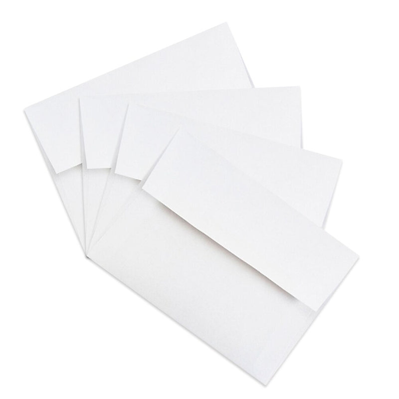 JAM Paper 4Bar A1 Invitation Envelopes, 3.625 x 5.125, White, Bulk 500/Box (47385c)