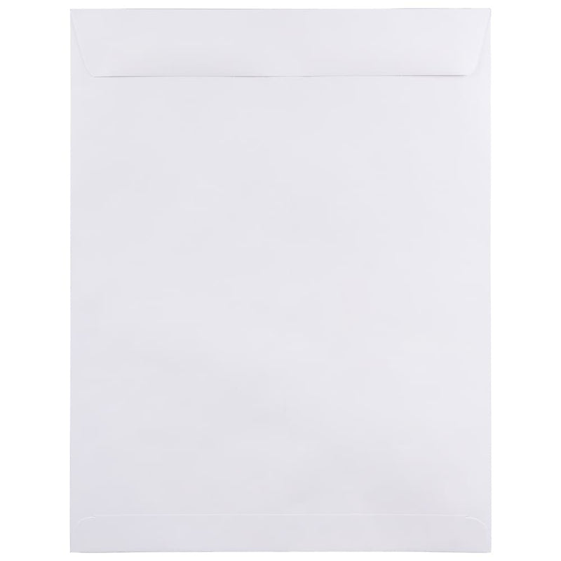 JAM Paper Open End #15 1/2 Catalog Envelope, 12" x 15 1/2", White, 25/Pack (1623202)