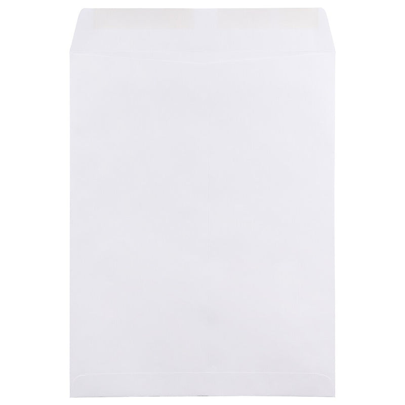 JAM Paper Open End #15 1/2 Catalog Envelope, 12" x 15 1/2", White, 25/Pack (1623202)
