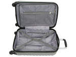 Geoffrey Beene 2-Piece Hardside Spinner Luggage Set, Silver (GB2758-2)