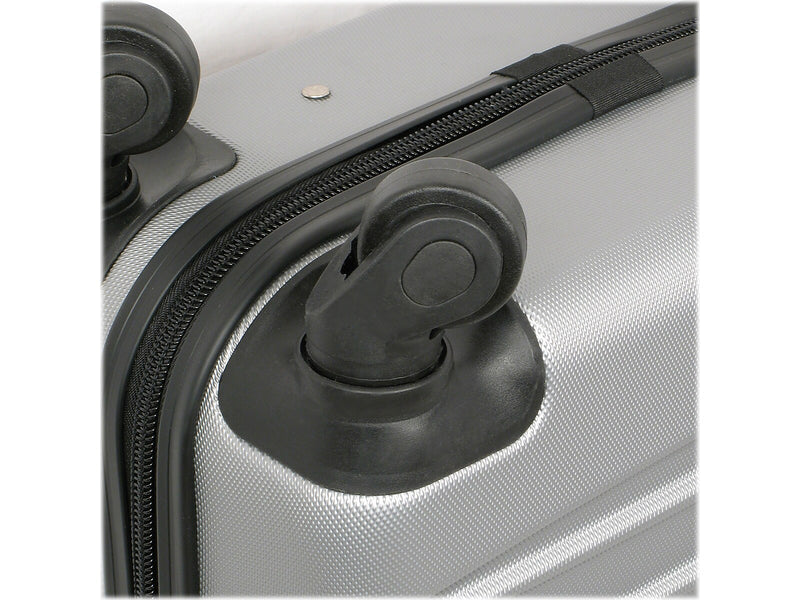 Geoffrey Beene 2-Piece Hardside Spinner Luggage Set, Silver (GB2758-2)