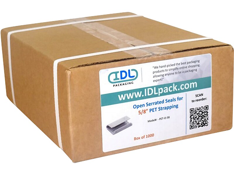 5/8" x 0.035" x 4000' Polyester Strapping Kit, 16" x 6" Core, Hand Grade (B.PSK.58.4000)