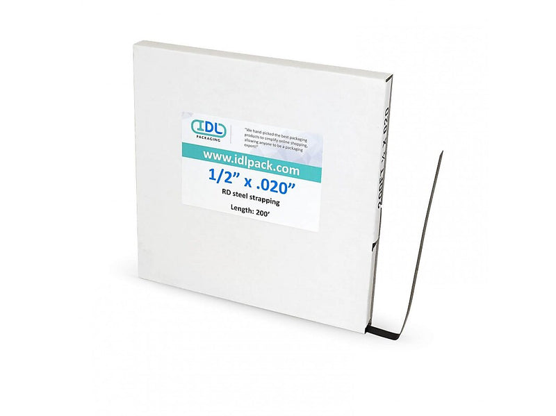 1/2" x 0.020" x 200' Standard Steel Strapping Kit, Hand Grade (B.SSK.12.200)