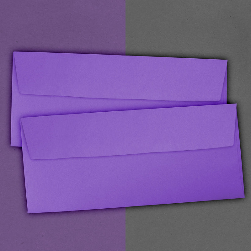 JAM Paper #10 Business Envelope, 4 1/8" x 9 1/2", Violet Purple, 1000/Carton (15864B)