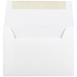 JAM Paper A2 Strathmore Invitation Envelopes, 4.375 x 5.75, Bright White Wove, 25/Pack (191151)