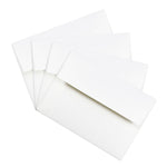 JAM Paper A2 Strathmore Invitation Envelopes, 4.375 x 5.75, Bright White Wove, 25/Pack (191151)