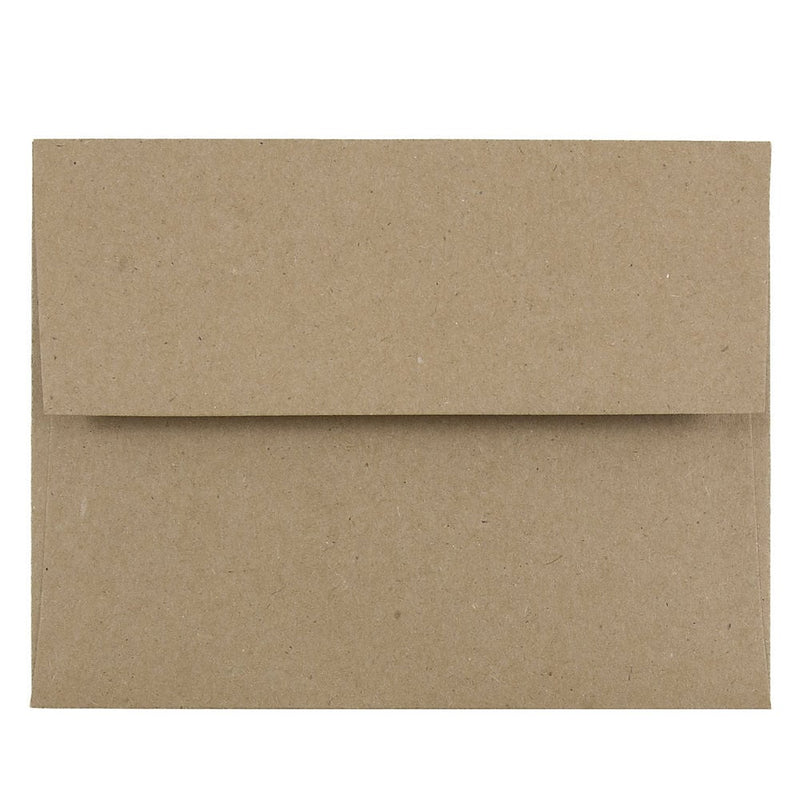 JAM Paper Kraft A2 Invitation Envelopes, 4.375 x 5.75, Brown Kraft Paper Bag, 25/Pack (LEKR600)