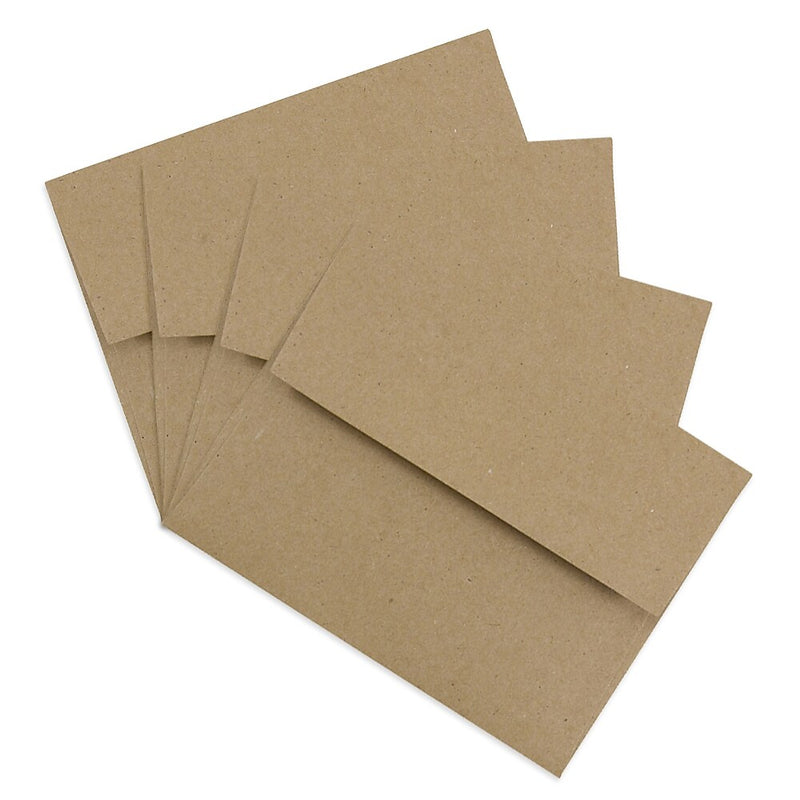 JAM Paper Kraft A2 Invitation Envelopes, 4.375 x 5.75, Brown Kraft Paper Bag, 25/Pack (LEKR600)