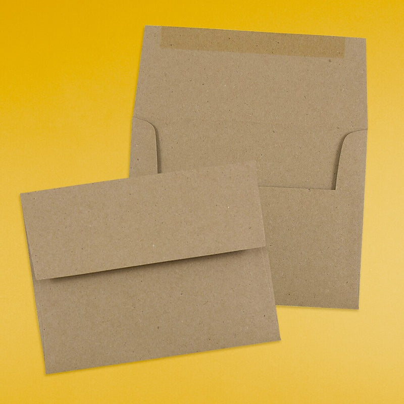 JAM Paper Kraft A2 Invitation Envelopes, 4.375 x 5.75, Brown Kraft Paper Bag, Bulk 1000/Carton (LEKR600B)
