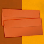 JAM Paper #10 Business Colored Envelopes, 4 1/8" x 9 1/2", Orange Recycled, Bulk 1000/Carton (15860B)