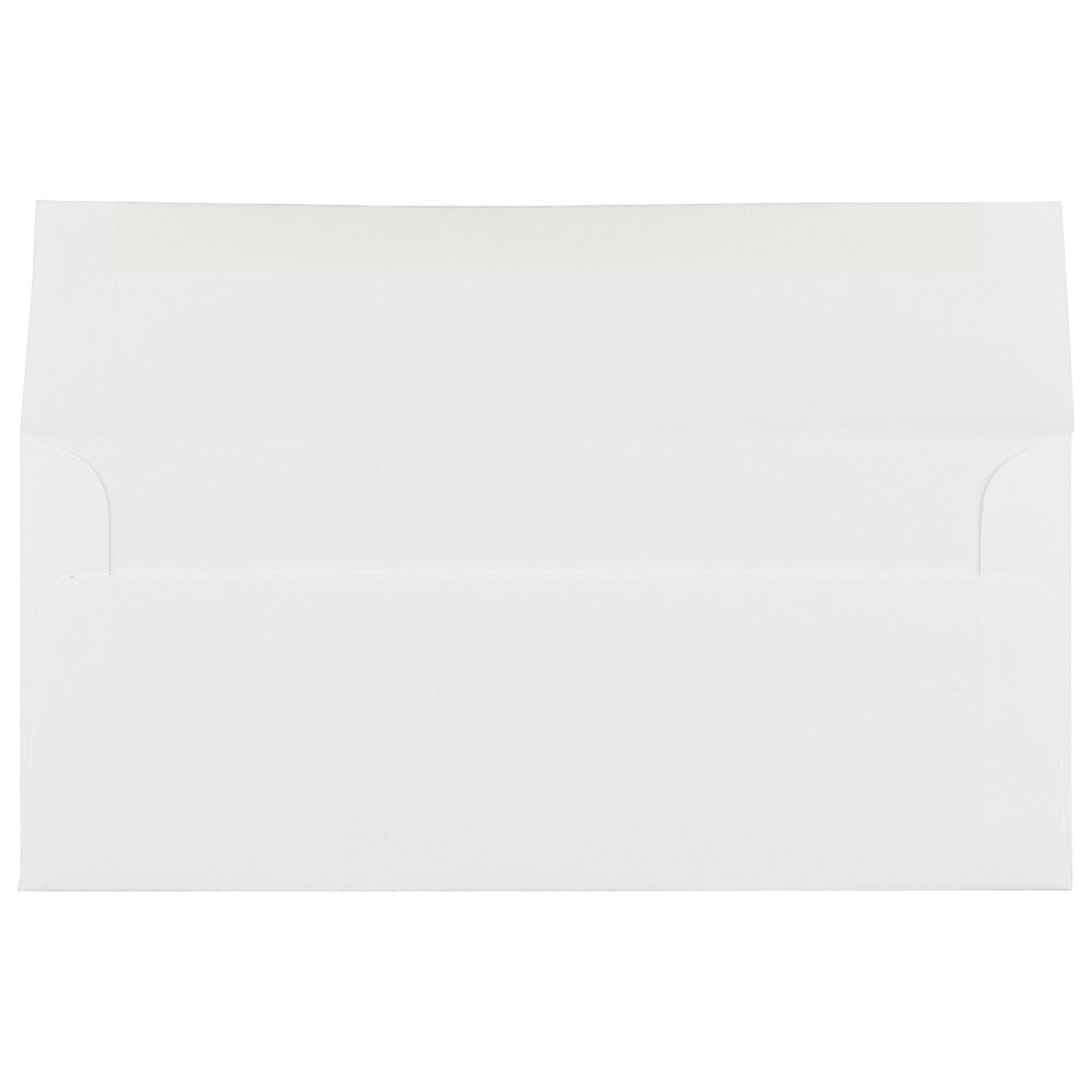 JAM Paper Strathmore #10 Business Envelope, 4 1/8" x 9 1/2", Bright White Wove, 25/Pack (64933)