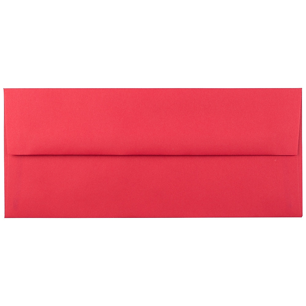 JAM Paper #10 Business Envelope, 4 1/8" x 9 1/2", Red, 1000/Carton (67161B)