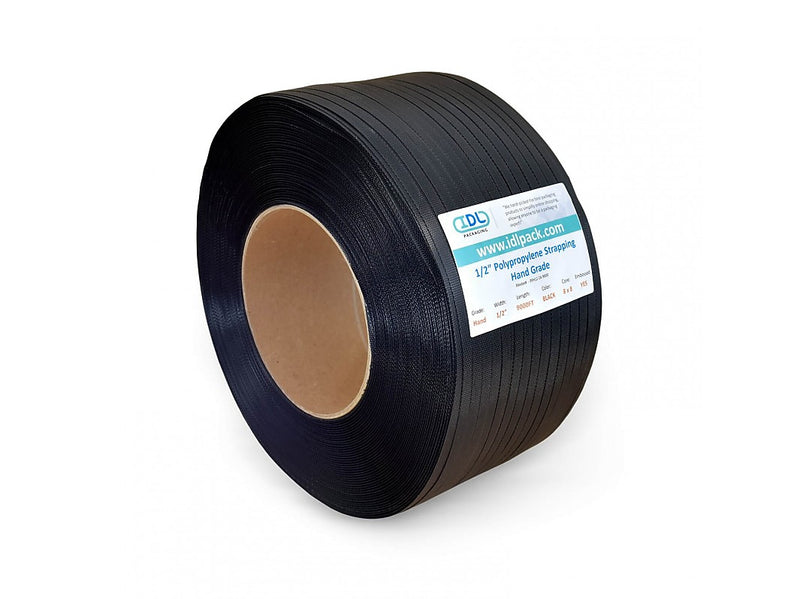 1/2" x 0.024" x 9000' Polypropylene Strapping Kit, 8" x 8" Core, Hand Grade (P-PPSK.12.9000)