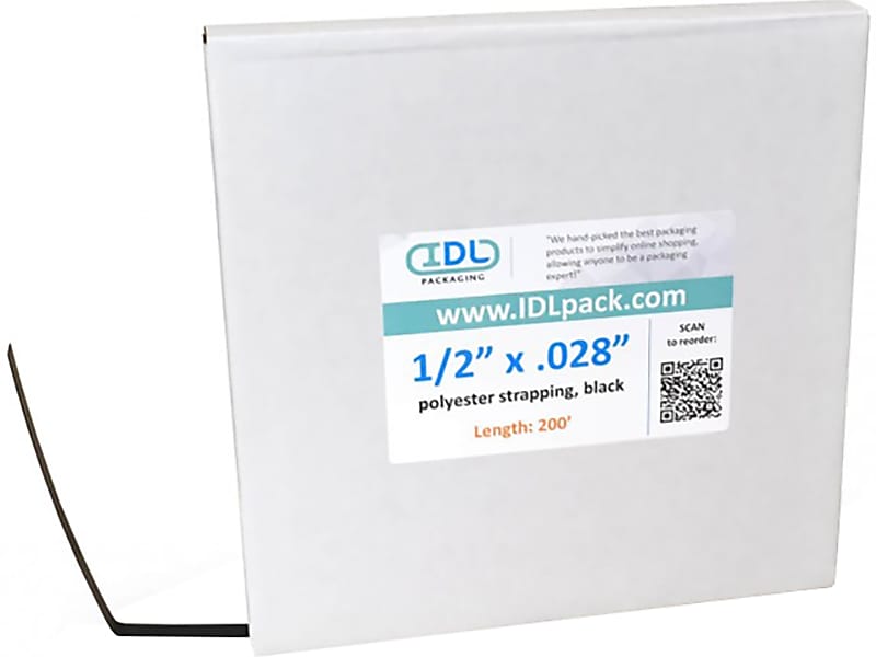 1/2" x 0.028" x 200' Polyester Strapping, Hand Grade (PET.12.200)