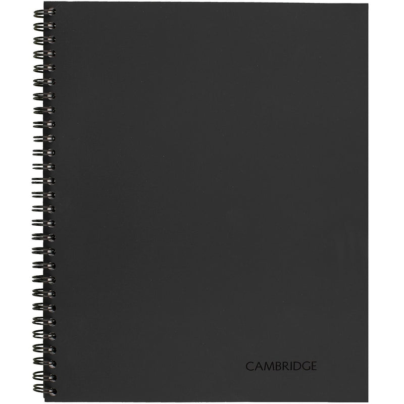 Cambridge 1-Subject Professional Notebooks, 8.5" x 11", Wide Ruled, 80 Sheets, Black (06064)