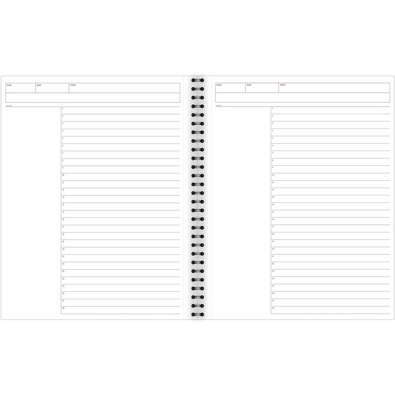 Cambridge 1-Subject Professional Notebooks, 8.5" x 11", Wide Ruled, 80 Sheets, Black (06064)