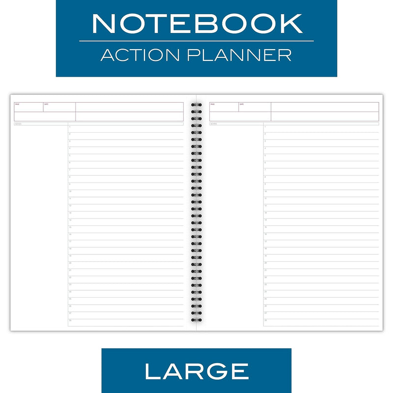 Cambridge 1-Subject Professional Notebooks, 8.5" x 11", Wide Ruled, 80 Sheets, Black (06064)