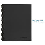 Cambridge 1-Subject Professional Notebooks, 8.5" x 11", Wide Ruled, 80 Sheets, Black (06064)