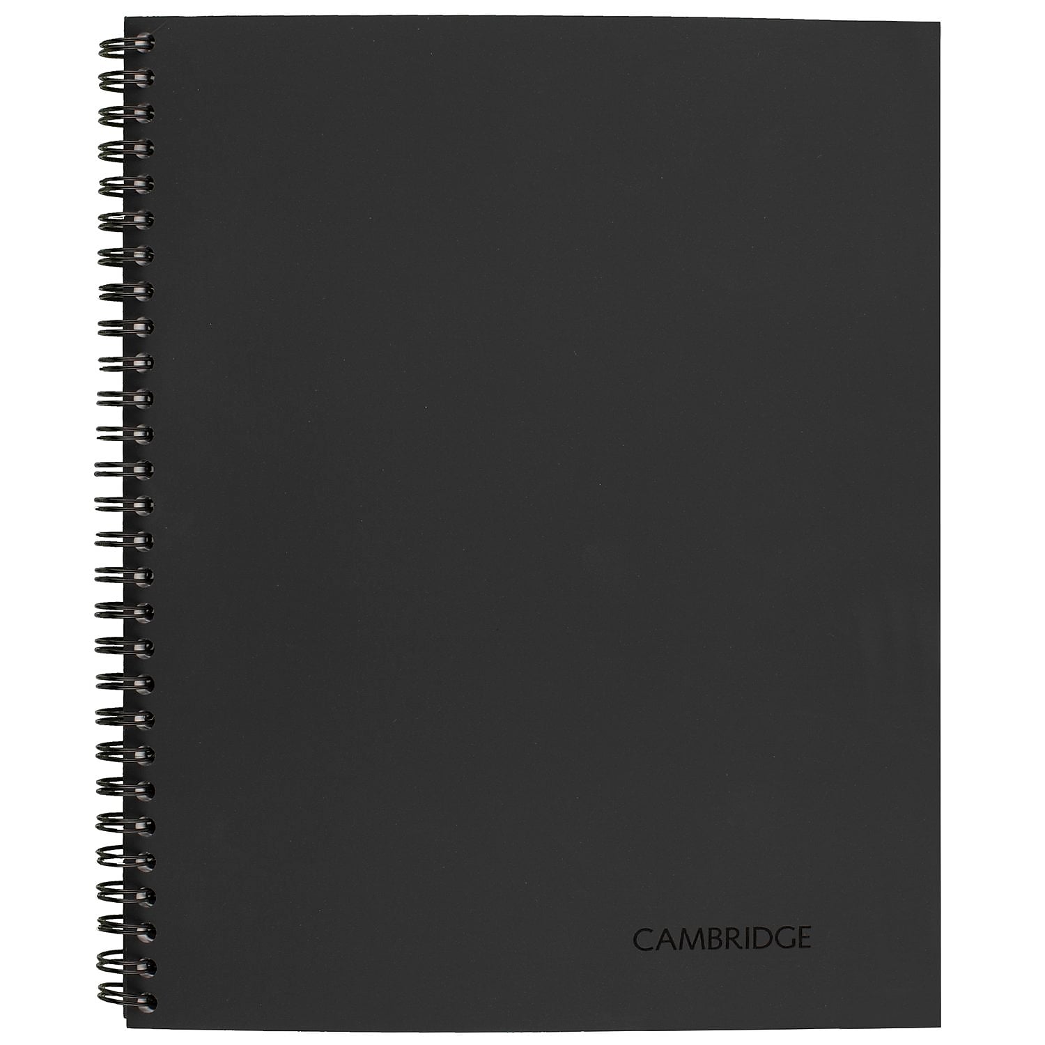 Cambridge 1-Subject Professional Notebooks, 8.5" x 11", Wide Ruled, 80 Sheets, Black (06064)