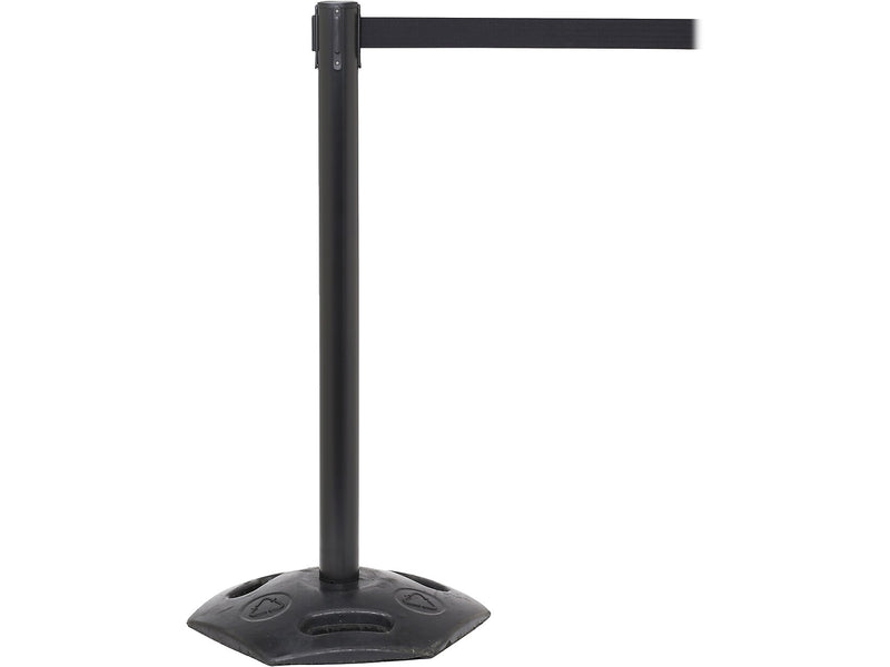 Queue Solutions WeatherMaster 250 19" Nylon Crowd Control Belt Barrier, Black/Red/White (WMR250B-RWD110)