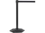 Queue Solutions WeatherMaster 250 19" Nylon Crowd Control Belt Barrier, Black/Yellow (WMR250B-YBCWF110)
