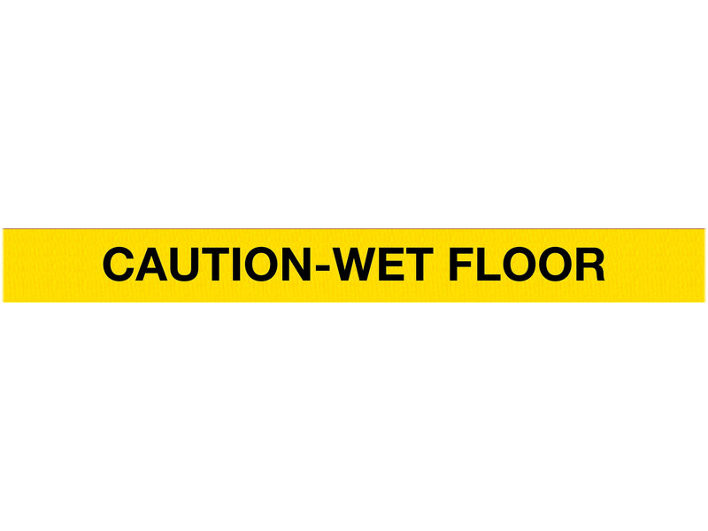 Queue Solutions WeatherMaster 250 19" Nylon Crowd Control Belt Barrier, Black/Yellow (WMR250B-YBCWF110)