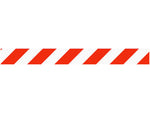 Queue Solutions ConePro 500 2" Nylon Crowd Control Traffic Retracting Belt Unit, Red/White (CP500O-RW100)