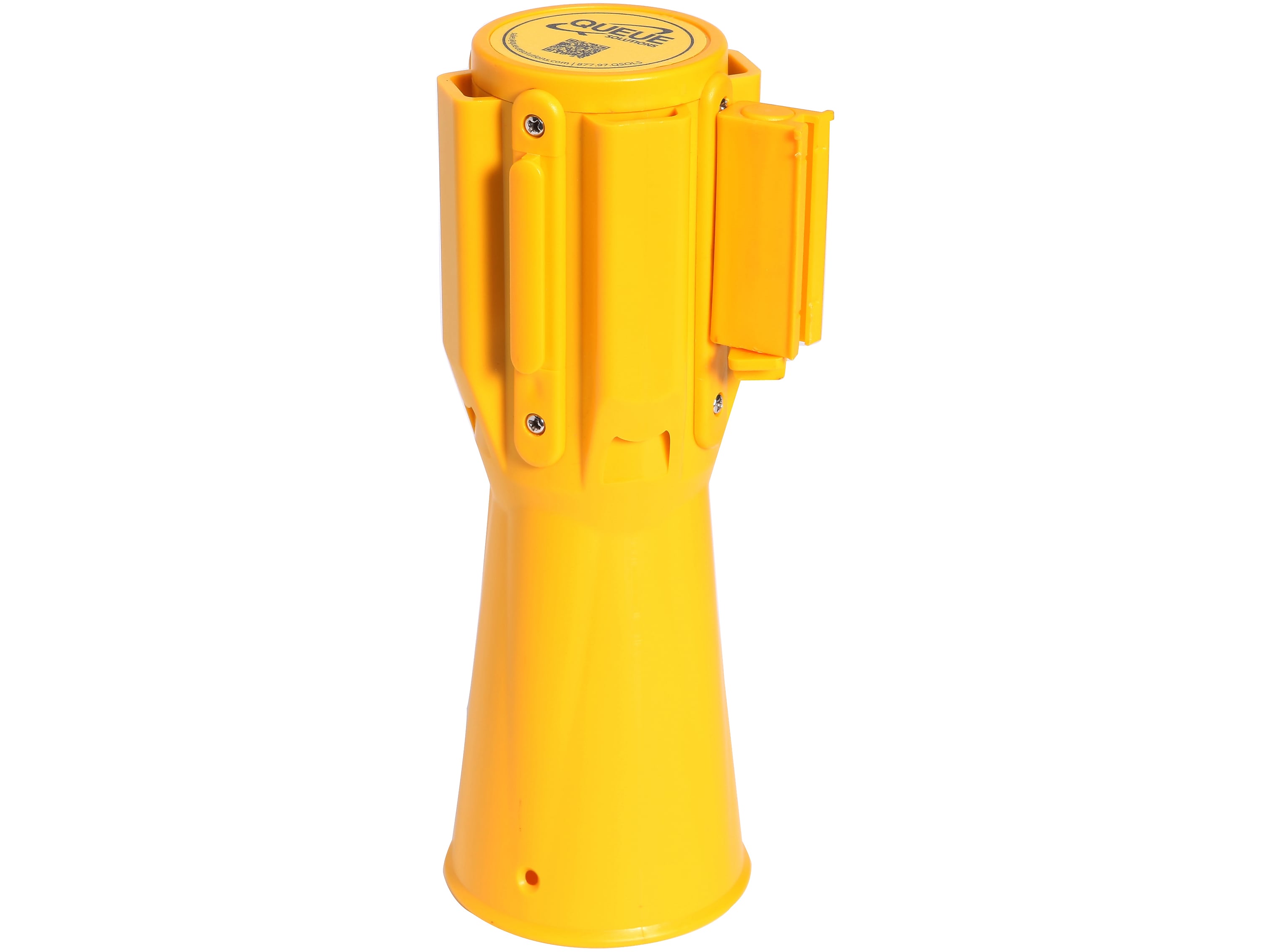 Queue Solutions ConePro 500 2" Nylon Crowd Control Retracting Belt Unit, Yellow/Black (CP500Y-YB100)