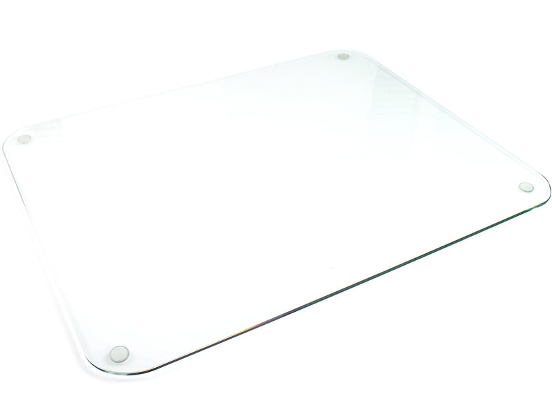Floortex Glaciermat Glass Desk Pad, 24" x 19", Clear (FCDE1924G)