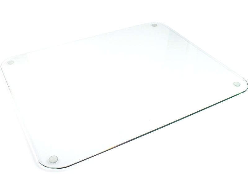 Floortex Glaciermat Glass Desk Pad, 36" x 20", Clear (FCDE2036G)