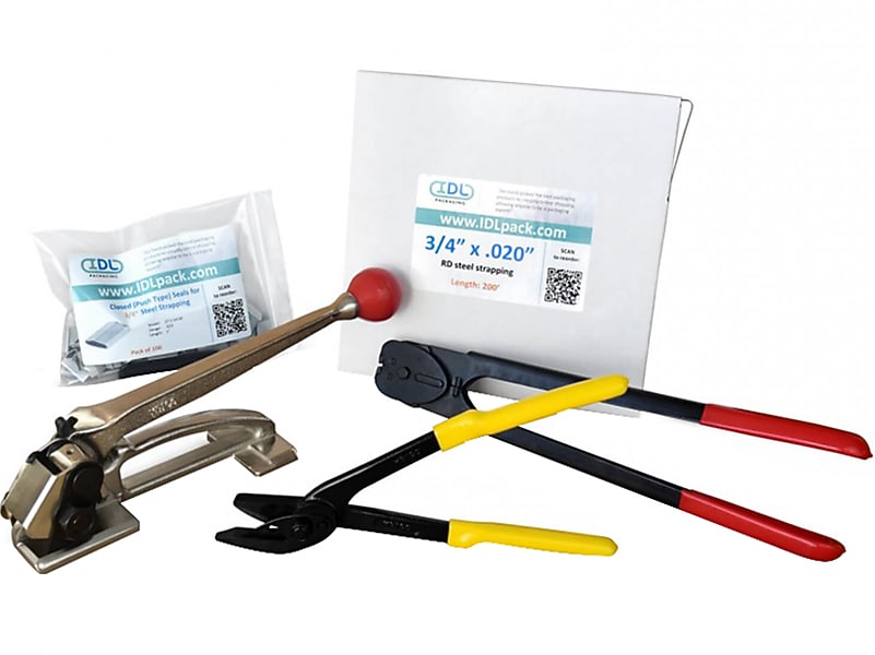 3/4 x 0.020 x 300' Standard Steel Strapping Kit, Hand Grade (R.SSK.34.300)