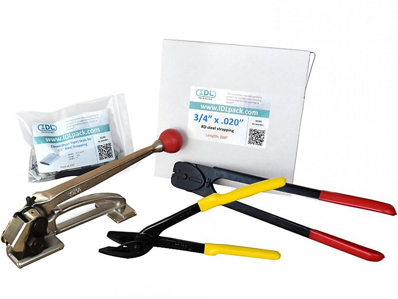 3/4 x 0.020 x 200' Standard Steel Strapping, Hand Grade (R.SSK.34.200)