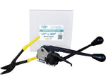 1/2" x 0.020" x 200' Heavy-Duty Steel Strapping Kit, Hand Grade (U.SSK.12.200)