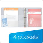 Cardinal Easy Open ClearVue Locking Heavy Duty 3" 3-Ring View Binders, D-Ring, White (10330)