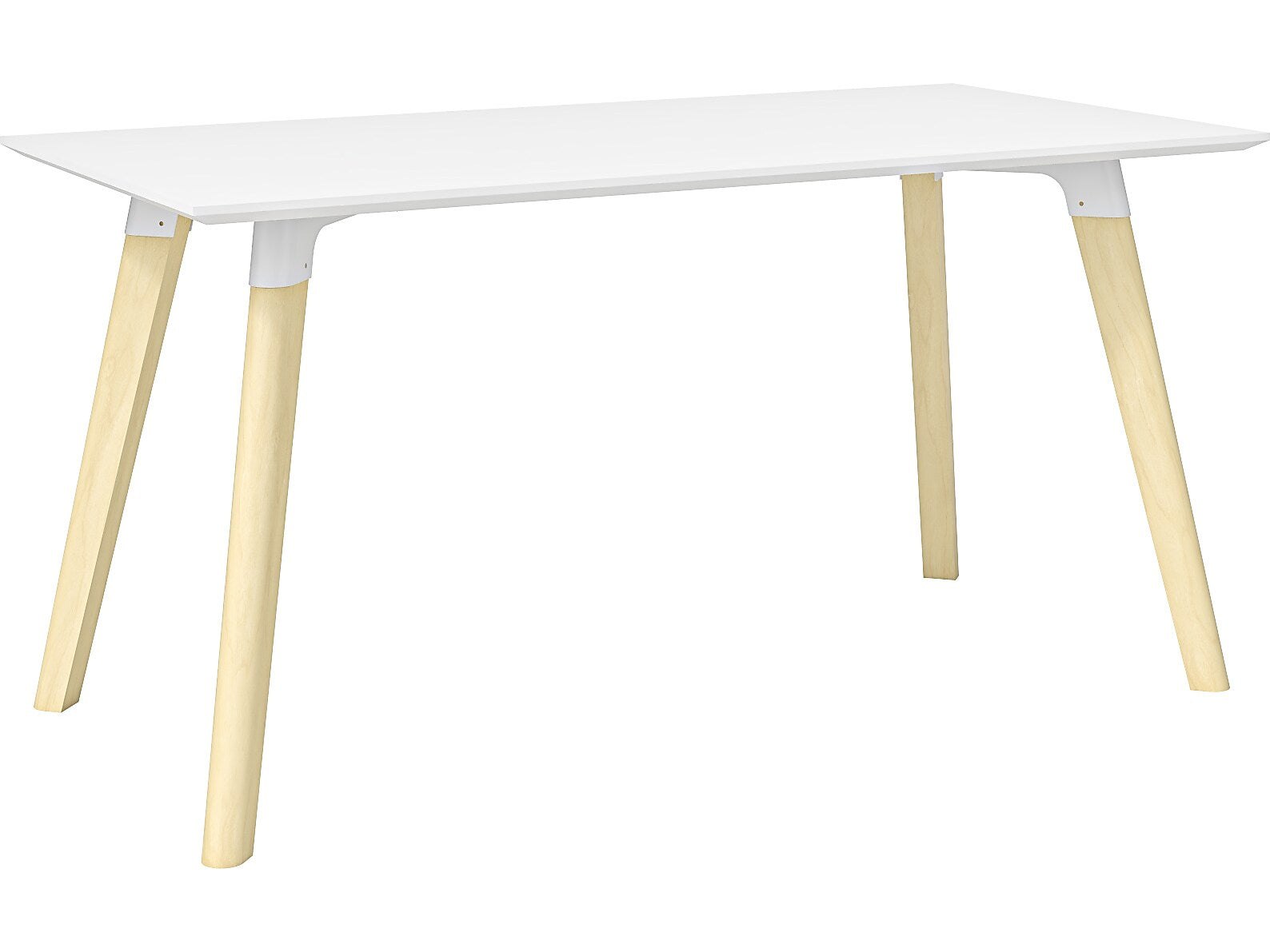 Safco Resi 60" Table Desk, Maple/White (RESDES3060)