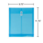 Jam Paper Plastic File Pocket, Letter Size, Assorted, 6/Pack (118B1assrtd)