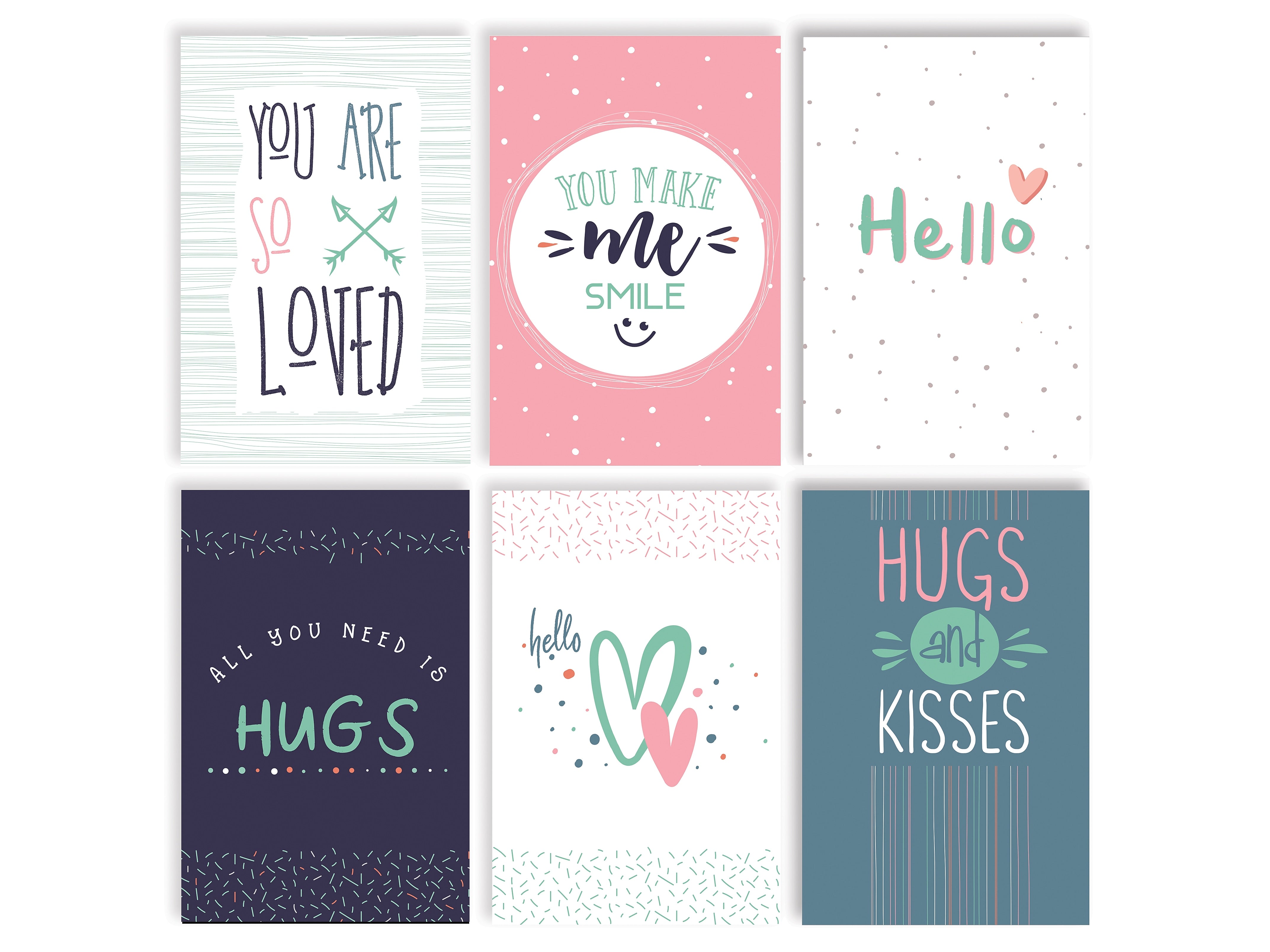 Better Office Assorted Cards with Envelopes, 6" x 4", Multicolor, 100/Pack (64562)