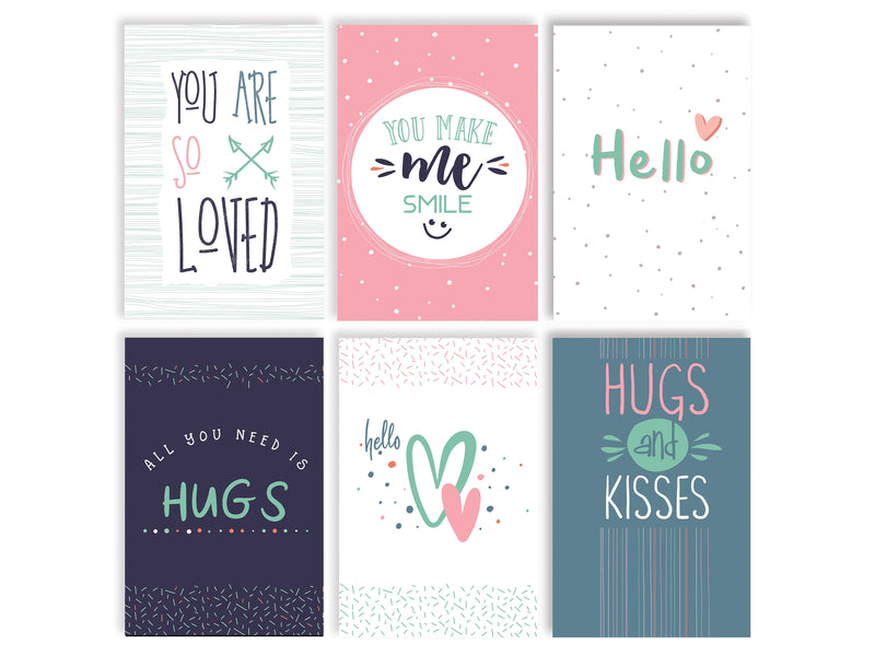Better Office Assorted Cards with Envelopes, 6" x 4", Multicolor, 100/Pack (64562)